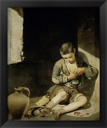 Framed Young Beggar Print