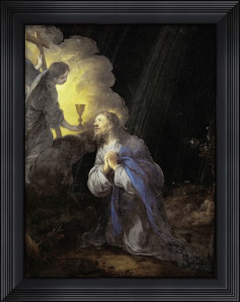 Framed Christ in the Garden of Gethsemane Print