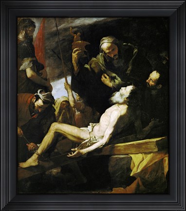 Framed Martyrdom of Saint Andrew Print