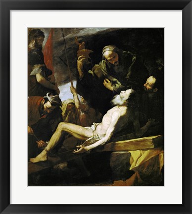 Framed Martyrdom of Saint Andrew Print