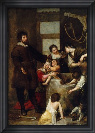 Framed Saint Isidore and the Miracle of the Well Print