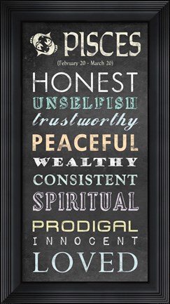 Framed Pisces Bus Roll Print