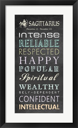 Framed Sagittarius Bus Roll Print