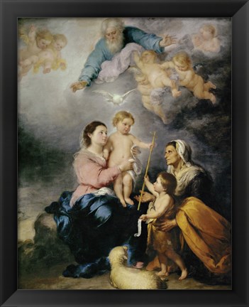 Framed Holy Family, also called the Virgin of Seville Print