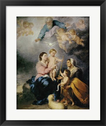 Framed Holy Family, also called the Virgin of Seville Print