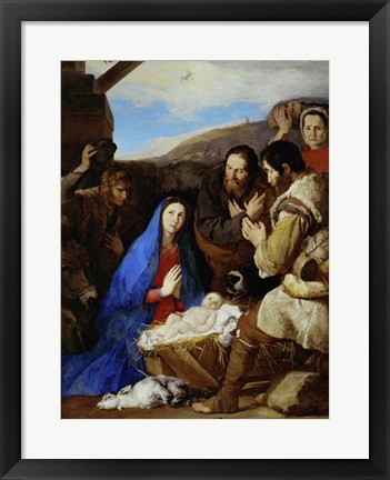 Framed Adoration of the Shepherds Print