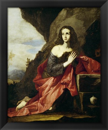 Framed Saint Mary Magdalen or Saint Tais, 1641 Print