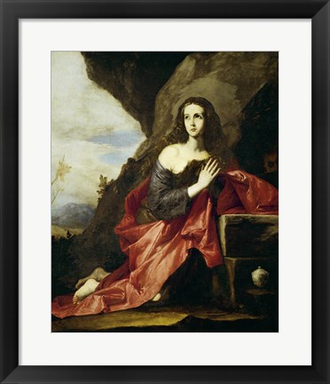 Framed Saint Mary Magdalen or Saint Tais, 1641 Print