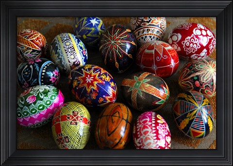 Framed Easter Eggs Print