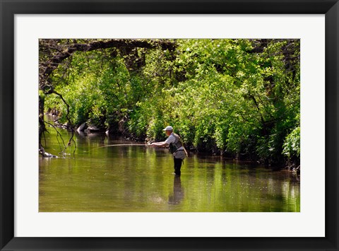 Framed Fishing Hole Print