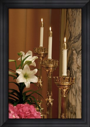 Framed Easter Candles Print