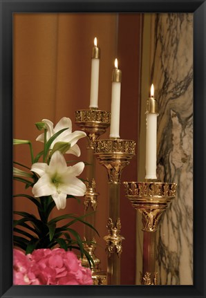 Framed Easter Candles Print