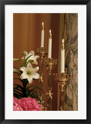 Framed Easter Candles Print
