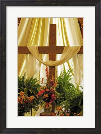 Framed Easter Cross Print