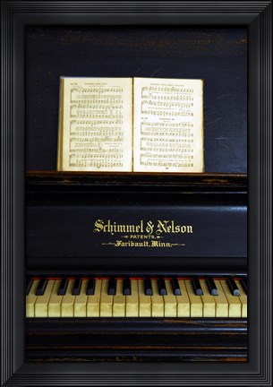 Framed Piano Print