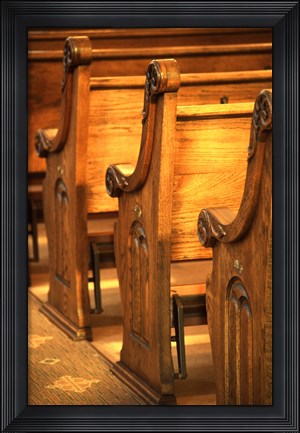 Framed Pews Print