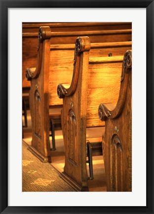 Framed Pews Print