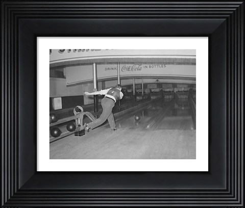 Framed Lucky Strike Bowling Print