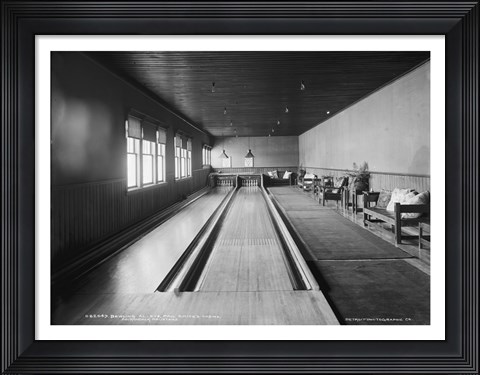 Framed Bowling alleys, Paul Smith&#39;s Casino Print