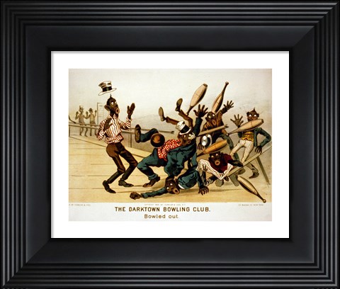 Framed Darktown Bowling Club: Bowled Out Print