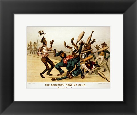 Framed Darktown Bowling Club: Bowled Out Print