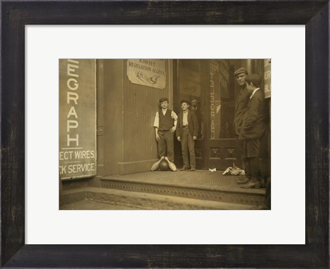 Framed Bowling Alley Boys, New Haven, Connecticut Print