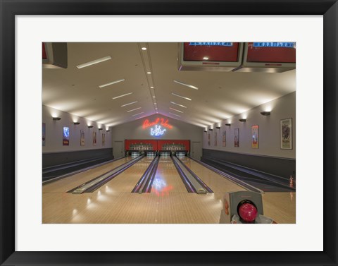 Framed Bowling Center at Mount Vernon Print