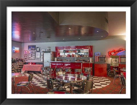 Framed Bowling Center Snack Bar at Mount Vernon Print