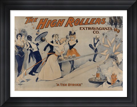 Framed High Rollers Extravaganza Co. Print