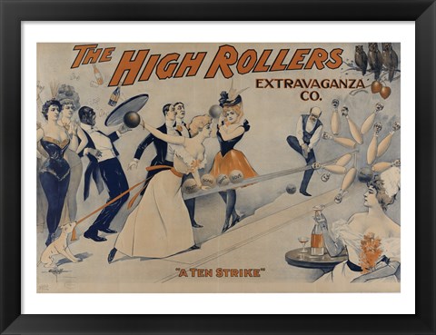 Framed High Rollers Extravaganza Co. Print