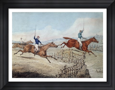 Framed Hunting Scene Print