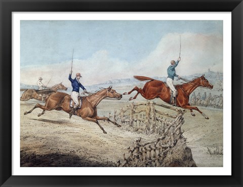 Framed Hunting Scene Print