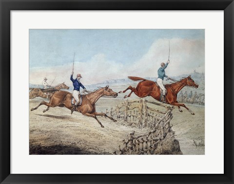 Framed Hunting Scene Print