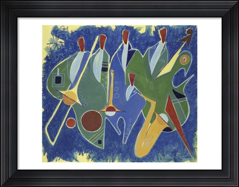 Framed Portrait In Jazz 1998 Print