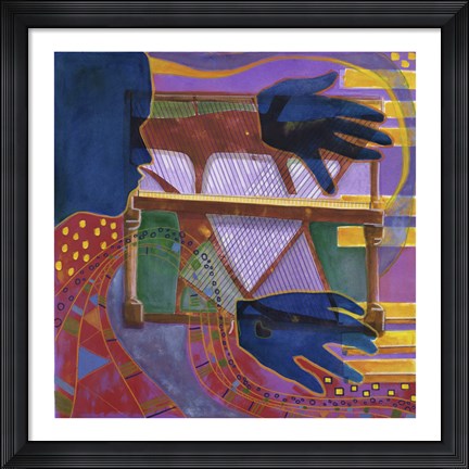 Framed Piano I (X-Ray) Print