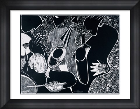 Framed Vanguard BW Print