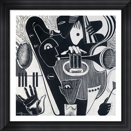 Framed Nighttime New Orleans Print