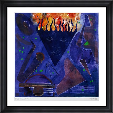 Framed Ole Black Magic Print
