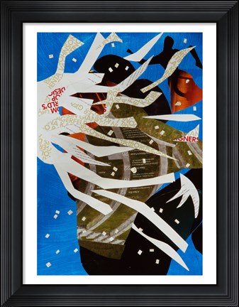 Framed Fire Hoses Print