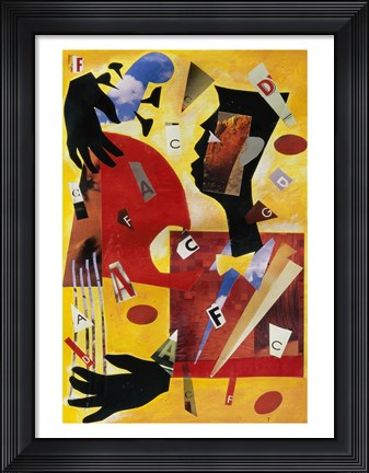 Framed Bass In The Place Print