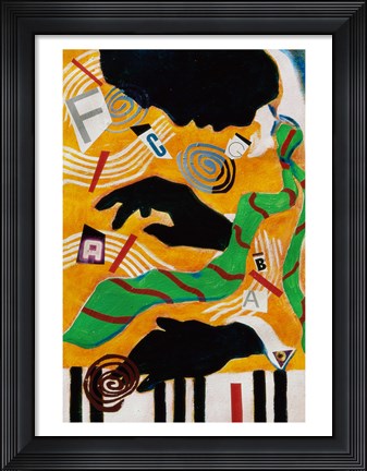 Framed Lion Print