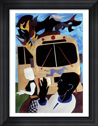 Framed Fire Bombed Print