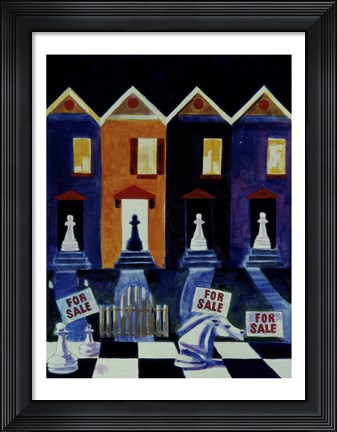 Framed White Flight Print