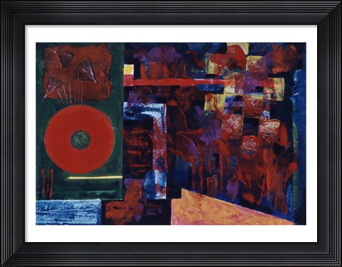 Framed Untitled (Red Abstract) Print