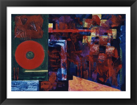 Framed Untitled (Red Abstract) Print