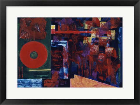 Framed Untitled (Red Abstract) Print