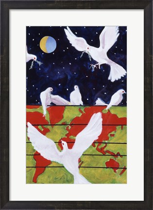 Framed Untitled (Birds at Night) Print