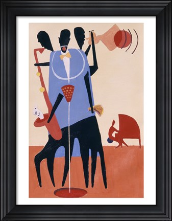 Framed Untitled (Jazz Players) Print