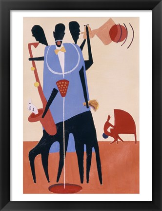 Framed Untitled (Jazz Players) Print