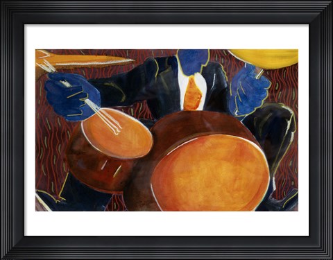 Framed Drummer Print